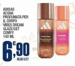 Splendidi e Splendenti Adidas acqua profumata per il corpo vibes dream glaze/get comfy offerta