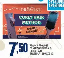 Splendidi e Splendenti Franck provost confezione regalo curly hair spazzola+spruzzino offerta