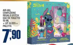 Splendidi e Splendenti Air-val confezione regalo stitch eau de toilette + lip gloss + palette offerta
