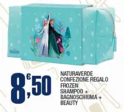 Splendidi e Splendenti Naturaverde confezione regalo frozen shampoo + bagnoschiuma+ beauty offerta