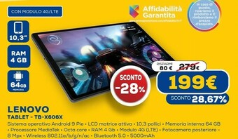 Euronics Tablet android offerta