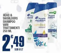 Splendidi e Splendenti Head & shoulders shampoo offerta