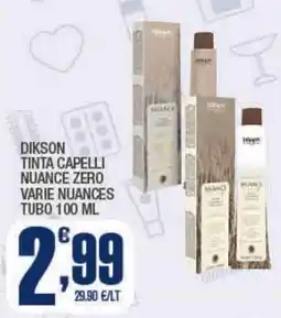 Splendidi e Splendenti Dikson tinta capelli nuance zero offerta