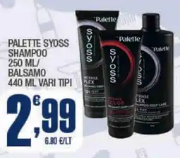 Splendidi e Splendenti Palette syoss shampoo/balsamo offerta