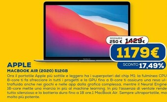 Euronics Macbook air offerta