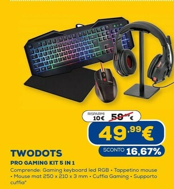 Euronics Pro gaming kit 5 in 1 offerta