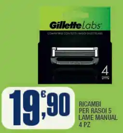 Splendidi e Splendenti Gillette ricambi per rasoi 5 lame manual offerta