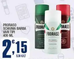 Splendidi e Splendenti Proraso schiuma barba offerta