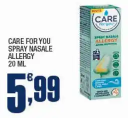 Splendidi e Splendenti Care for you spray nasale allergy offerta