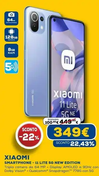 Euronics Smartphone 11 lite 5g new edition offerta