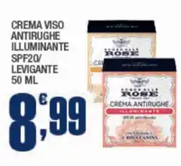 Splendidi e Splendenti Acqua alle rose crema viso antirughe illuminante spf20/ levigante offerta