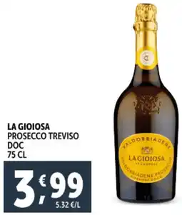 Deco Supermercati La gioiosa prosecco treviso DOC offerta