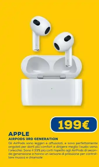 Euronics Airpods 3gr generation offerta