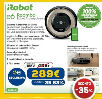 Euronics Robot aspirapolvere offerta