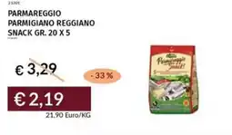 Prezzemolo e Vitale Parmareggio parmigiano reggiano snack offerta
