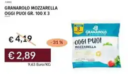 Prezzemolo e Vitale Granarolo mozzarella oggi puoi offerta
