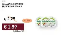 Prezzemolo e Vitale Vallelata ricottine fresche offerta