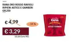 Prezzemolo e Vitale Rana oro rosso ravioli ripieni astice e gamberi offerta