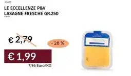 Prezzemolo e Vitale Le eccellenze p&v lasagne fresche offerta