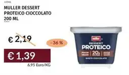 Prezzemolo e Vitale Muller dessert proteico cioccolato offerta