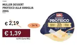 Prezzemolo e Vitale Muller dessert proteico alla vaniglia offerta