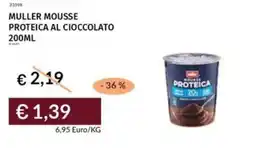 Prezzemolo e Vitale Muller mousse proteica al cioccolato offerta