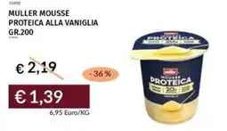 Prezzemolo e Vitale Muller mousse proteica alla vaniglia offerta