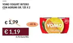 Prezzemolo e Vitale Yomo yogurt intero con agrumi offerta
