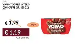Prezzemolo e Vitale Yomo yogurt intero con caffe offerta