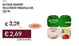 Prezzemolo e Vitale Activia yogurt vellutato fragola offerta