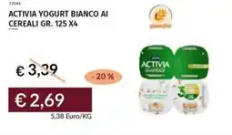Prezzemolo e Vitale Activia yogurt bianco ai cereali offerta