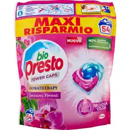 Spazio Conad DETERSIVO LAVATRICE POWER CAPS BIO PRESTO offerta