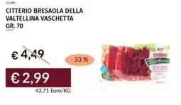 Prezzemolo e Vitale Citterio bresaola della valtellina vaschetta offerta