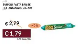 Prezzemolo e Vitale Buitoni pasta brisee rettangolare offerta