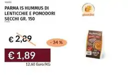 Prezzemolo e Vitale Parma is hummus di lenticchie e pomodori secchi offerta