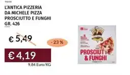 Prezzemolo e Vitale L'antica pizzeria da michele pizza prosciutto e funghi offerta