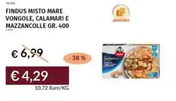 Prezzemolo e Vitale Findus misto mare vongole, calamari e mazzancolle offerta