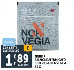Deco Supermercati Norita salmone affumicato superiore norvegese offerta