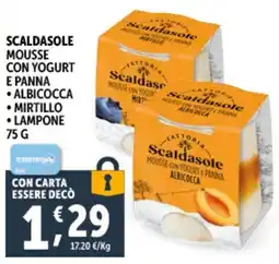Deco Supermercati Scaldasole mousse con yogurt e panna offerta
