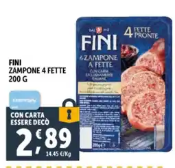 Deco Supermercati Fini zampone a fette offerta