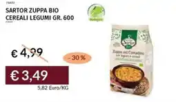 Prezzemolo e Vitale Sartor zuppa bio cereali legumi offerta