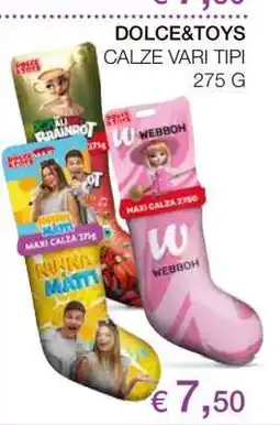 Coop DOLCE&TOYS CALZE VARI TIPI offerta