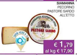 Coop SIAMANNA PECORINO PASTORE SARDO ALL’ETTO offerta