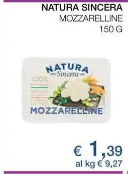 Coop NATURA SINCERA mozzarelline offerta