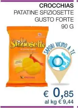 Coop CROCCHIAS PATATINE SFIZIOSETTE GUSTO FORTE offerta
