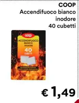 Coop COOP Accendifuoco bianco inodore 40 cubetti offerta