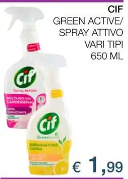 Coop Cif Green Active/Spray Attivo offerta
