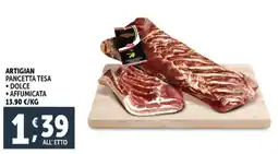 Deco Supermercati Artigian pancetta tesa offerta