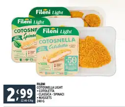 Deco Supermercati Fileni cotosnella light offerta