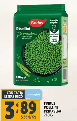 Deco Supermercati Findus pisellini primavera offerta